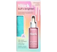 Sliick Buff and Brighten Ingrown Hair Kit, 1 x Exfoliating Mitt & 1 x Post Hair Wax Serum, Vegan Friendly (Pack of 1)