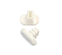 SLIING Rail END CAPS | FITS Agio Brand Patio Furniture | 16 Pack (Oval, White)