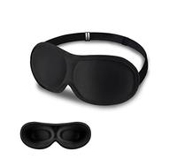 SLIJAR 3D Eye Mask 100% Blackout Sleeping Mask Comfortable and Lightweight Sleep Mask for Side Sleepers Breathable with Adjustable Strap Travel Accessories Essentials