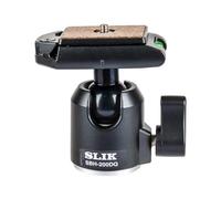 SLIK SBH-200 DQ Compact Ballhead with Quick Release, Supports 8.8 lbs., Black (618-326)