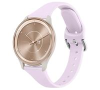 Slim 20mm Silicone Bracelet Replacement Band for Garmin Vivoactive 5/Vivomove 3/HR/LUXE/Sport/Trend (Lavender)
