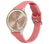 Slim 20mm Silicone Bracelet Replacement Band for Garmin Vivoactive 5, Vivomove 3/HR/LUXE/Sport/Trend (Coral)