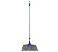 Slim Angle Broom with Extendable Handle 53" Long, Durable Collapsible Broom for Home, Kitchen, RV, Travel (Blue, 1)