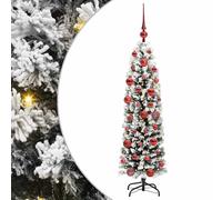 Slim Artificial Christmas Tree Decoration Artificial Tree Xmas Tree vidaXL