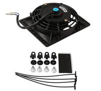Slim Automotive Cooling Fan - 6 inch Radiator Blower, Universal 80W Motor | High Efficiency Straight Equipment, Powerful Electric Engine Cooling System Complete Fan Installation Kit