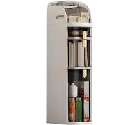 Slim Bathroom Storage Cabinet, 7in Wide Floor Cabinet, 5 Tier Drawer Cart Tower Organizer for Kitchen, Living Room, Office Corner