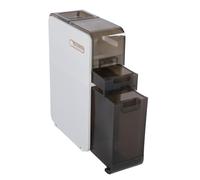 Slim Bathroom Storage Cart with Wheels 4 Tier Rolling Orga for Toiletries SpaceSaving Mobile Bathroom Unit Portable Storage Solution for Small Spaces