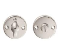 Slim Bathroom Thumbturn Lock and Release Handle 45mm Dia Polished Chrome