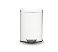 Slim Bathroom Trash Can with Filter Removable Inner Bin Stainless Steel 12L Step Trash Bin for Bedroom Home Office Wastebasket Stylish & Functional
