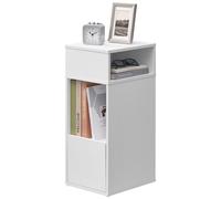 Slim Bedside Table Narrow Cabinet with Drawer, 1