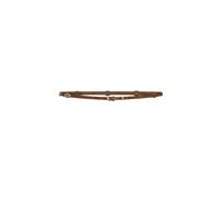 Slim Belt with Small Buckles and Colored Stones - unisex - Seventy - Belts - Brown - XS - Accessories XS