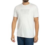 Slim Brand Repeat Graphic T-Shirt Off White S