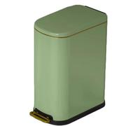 Slim Butterfly Rubbish Bin, Stainless Steel Recycle Pedal Kitchen Trash Can, Airtight Garbage Can Waste Separation System,With Soft-Closing Wing Lids & Removable Inner Bucket