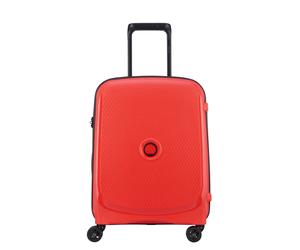 Slim cabin suitcase 4 wheels Delsey Belmont Plus Mr Orange 33 L