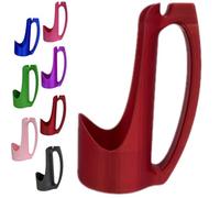 Slim Can Holder with Handle, 2025 New Reusable Energy Drink Holder with Handle, 3D Printed Grip for Soda, Beer & Beverages (Red)