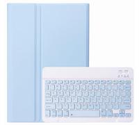 Slim Candy Colors Keyboard Case Compatible with Samsung Galaxy Tab S9 11 Inch 2023 Model SM-X710/X716B/X718U with S Pen Holder, Mutil Angles Stand Cover Detachable Wireless Keyboard (Blue)