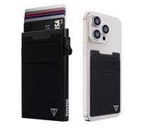 Slim Card Holder for Men, Metal Pop up Wallet with Slide Ejector Button,Quick Access to Credit Card,RFID Blocking Card Case with Coin,Money Pockcet, Extra Card Pocket for Phone,Luxury Box