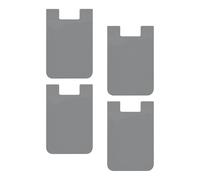 Slim Card Sleeve - Phone Holder for Travel | Soft Silicone with Detachable Grip, 4X Credit Storage, Cellphone Accessory Case, Work Organizer Tool for Men, Women