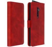 Slim Case, flip book cover, stand wallet case for Oppo Reno 2 - Red