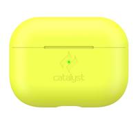 Slim Case for AirPods Pro by Catalyst - Skin for Apple AirPods Pro Charging Case, Interchangeable Colors, Protective Cover Soft Skin, Compatible Wireless Charging - Neon Yellow