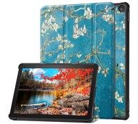 Slim Case for All-New Fire HD 10 Tablet (13th Generation, 2023 Release) 10.1 Inch, Ultra Thin Lightweight PU Leather Trifold Stand Cover with Auto Wake/Sleep Function (apricot blossom)
