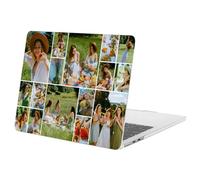 Slim Case for MacBook Pro 15 inch A1707 A1990 2019-2016 Release Personalized Custom Photo Collage Name Protective Plastic Hard Shell Customized Laptop Cover Skin for Mac 15" with Touch Bar, Clear
