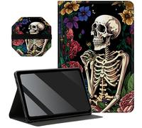 Slim Case for Samsung Galaxy Tab S8 2022/S7 2020 11-inch with S Pen Holder, Multi-Angle Viewing with Auto Wake/Sleep + 1 Screen Clean Pad, Sugar Skull Rose