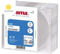 Slim CD Cases | Pack of 10 | Transparent