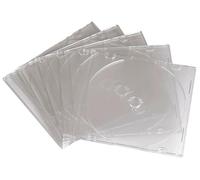 Slim CD Jewel Cases Transparent 10 Pack - HAMA