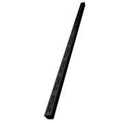 Slim Channel Drain Kit 1M Stainless Steel Trench Grate(Black,100x7x3cm)