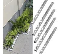 Slim Channel Drain Kit - 304 Stainless Steel Grate Covers for Outdoor Yard & Underground Dge Solutions - Heavy-Duty Water Management System
