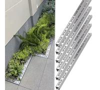Slim Channel Drain Kit - 304 Stainless Steel Removable Grate Covers, Rust-Resistant Drainage Solution for Outdoor Yard & Underground Water Management, Easy Installation & Efficient Flow