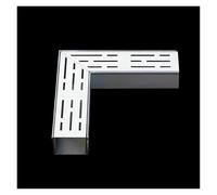 Slim Channel Drain Kit - Stainless Steel Trench System with 90° Elbow for Outdoor Use - Ideal for Backyard, Garage, and Floor Drainage Solutions