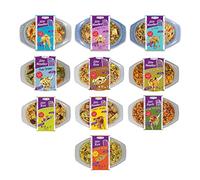 Slim Chilled Meals Variety Pack - Made from Organic Konjac Flour, Instant Microwaveable Meal, Free From One of Each Mix Pack, Suitable for Vegan Diet | Ready to Eat (370g) Pack of 10