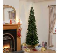 Slim Christmas Tree Pencil Green 7Ft With Storage Box