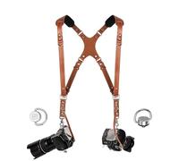 Slim Coiro Camera Accessories Dual Harness Two Cameras - Shoulder Leather Strap