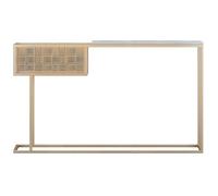 Slim Console Table Narrow Sofa Table Entryway Table Hallway Table with Marble Top Iron Frame Adjustable Feet for Living Room Hallway Foyer B,120 * 30 * 80CM