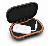 Slim Custom-Fit Case Compatible with AirFly SE, Pro and Pro 2(Black) | Fitted foam holds the transmitter and plug inside a slim hard shell; snap closure provides quick, zipper-free access.