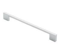 Slim D Shape Pull Handle 220 x 8.5mm 192mm Fixing Centres Polished Chrome