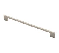 Slim D Shape Pull Handle 290 x 9mm 256mm Fixing Centres Satin Nickel