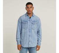 Slim Denim Shirt - Light blue - Men XXS