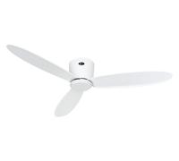 Slim design DC ceiling fan Eco Plano II 132 cm / 52" White with Remote Control