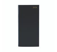 Slim Desk Diary Ptrt Wtv Black 2026