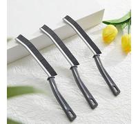 Slim Detail Cleaning Brushes, Hard Bristle Groove and Gap Scrubber for Tile Grout, Window Tracks, 3 Pack