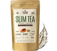 Slim & Detox Tea for Weight Loss and Belly Fat CAMINO DE CABRAS® - Slimming Tea & Bloating Relief Loose Leaf Herbal Infusion with Mate, Ginger, Nettle, Hibiscus, Papaya, Dandelion, Cardamom - 100g