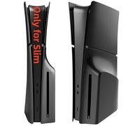 Slim Disc Edition Protective Faceplates for PS5 Slim Console, Protective Panels Compatible with PlayStation 5 Slim (Black)