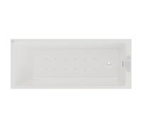 Slim Edge 12 Jet Chrome Easifit Single Ended Spa Bath | White | Acrylic | 1800mm x 800mm