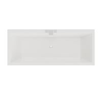 Slim Edge Straight Double Ended Bath | White | Acrylic | 1700mm x 750mm