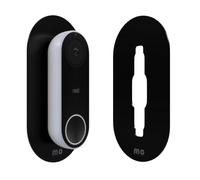 Slim Elegant Non-Adhesive Wall Plate for Google Nest Hello Video Doorbell 1st Generation - Wired | Blank Plastic Plate Sits Between Doorbell & Wall, Covers Holes, Scratches From Old Doorbell