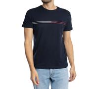 Tommy Jeans for man. DM0DM20779 Entry Graphic navy slim fit t-shirt (XL), Casual, Short sleeve, Organic Cotton, Sustainable